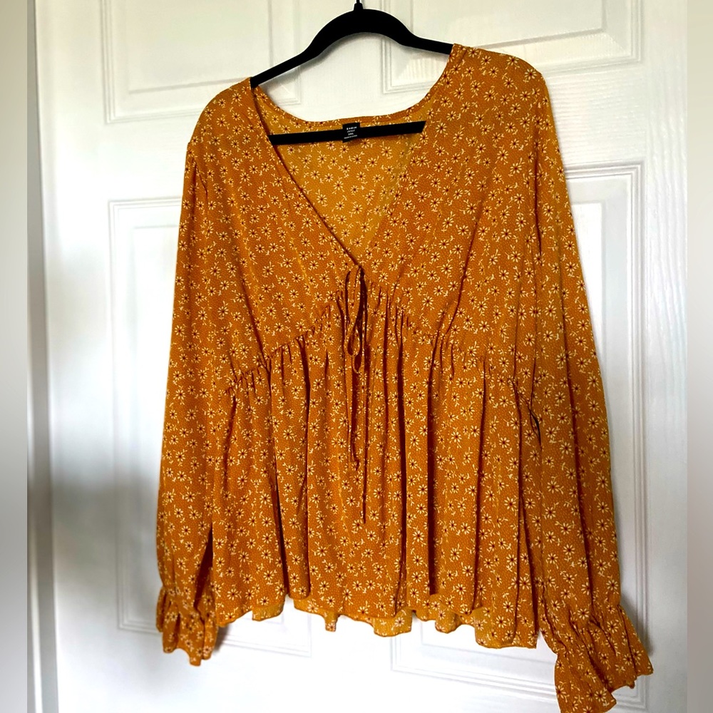 Shein 3x/2x flowy floral blouse